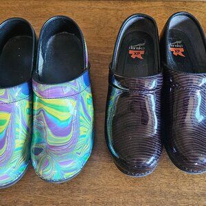 3 pairs nursing clogs, lightly used, size 39eu, which is an 8.5-9 US.